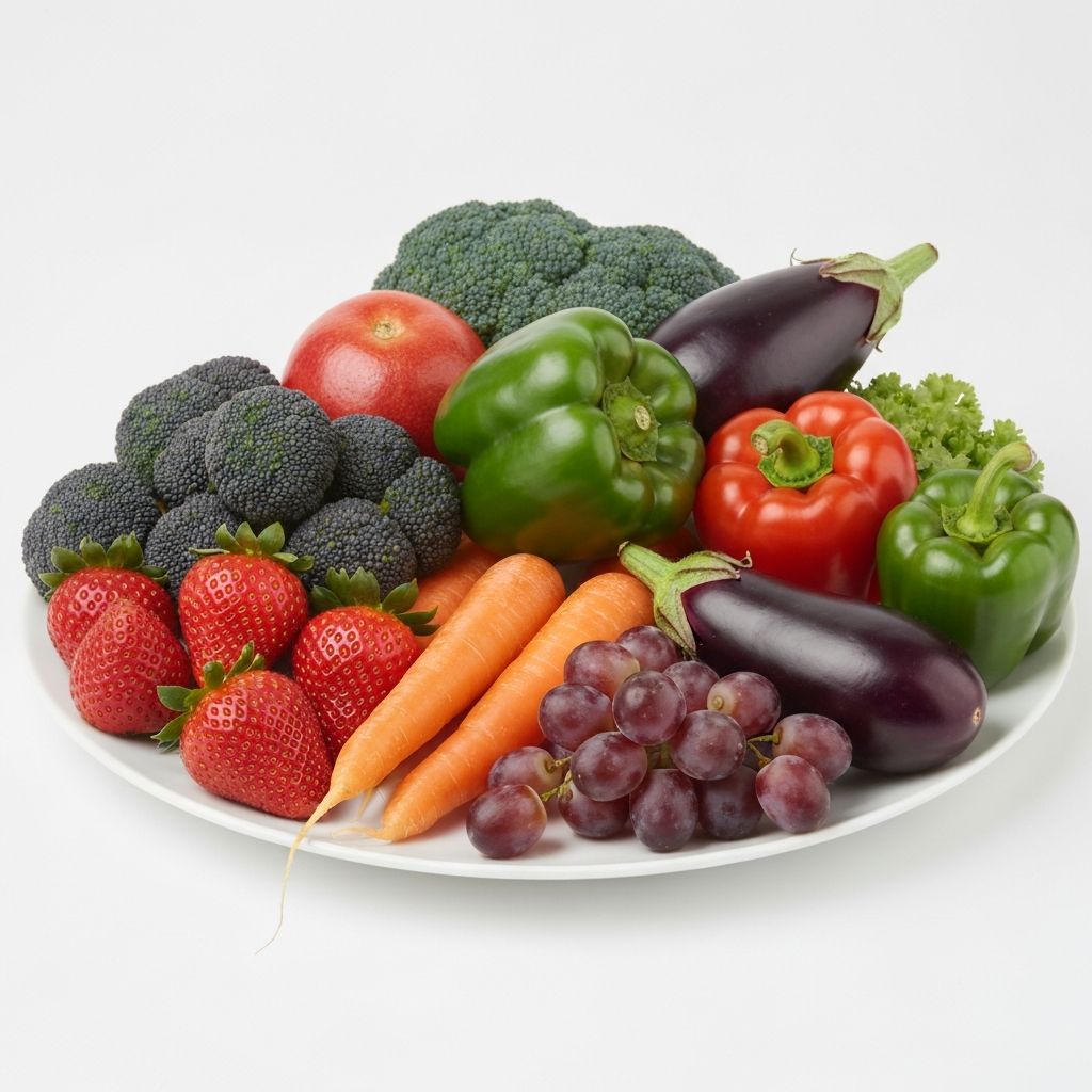 Fresh healthy vegetables and fruits